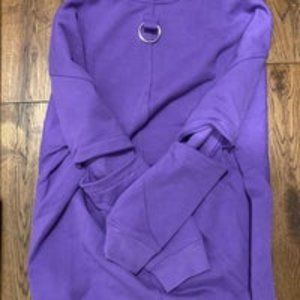Tibi purple Cocoon Crewneck Sweatshirt